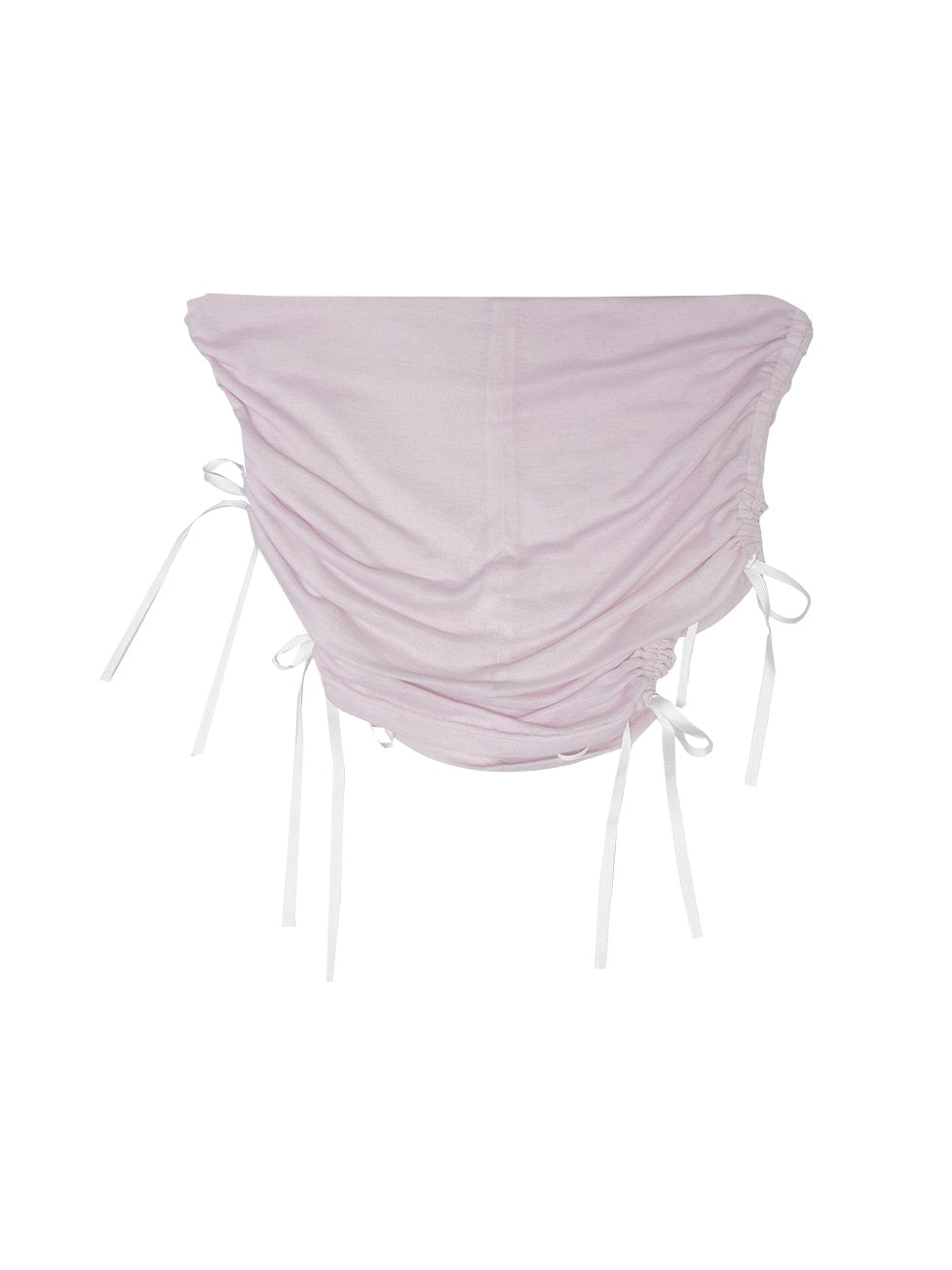 Off-Shouder Shirring Ribbon Short Top