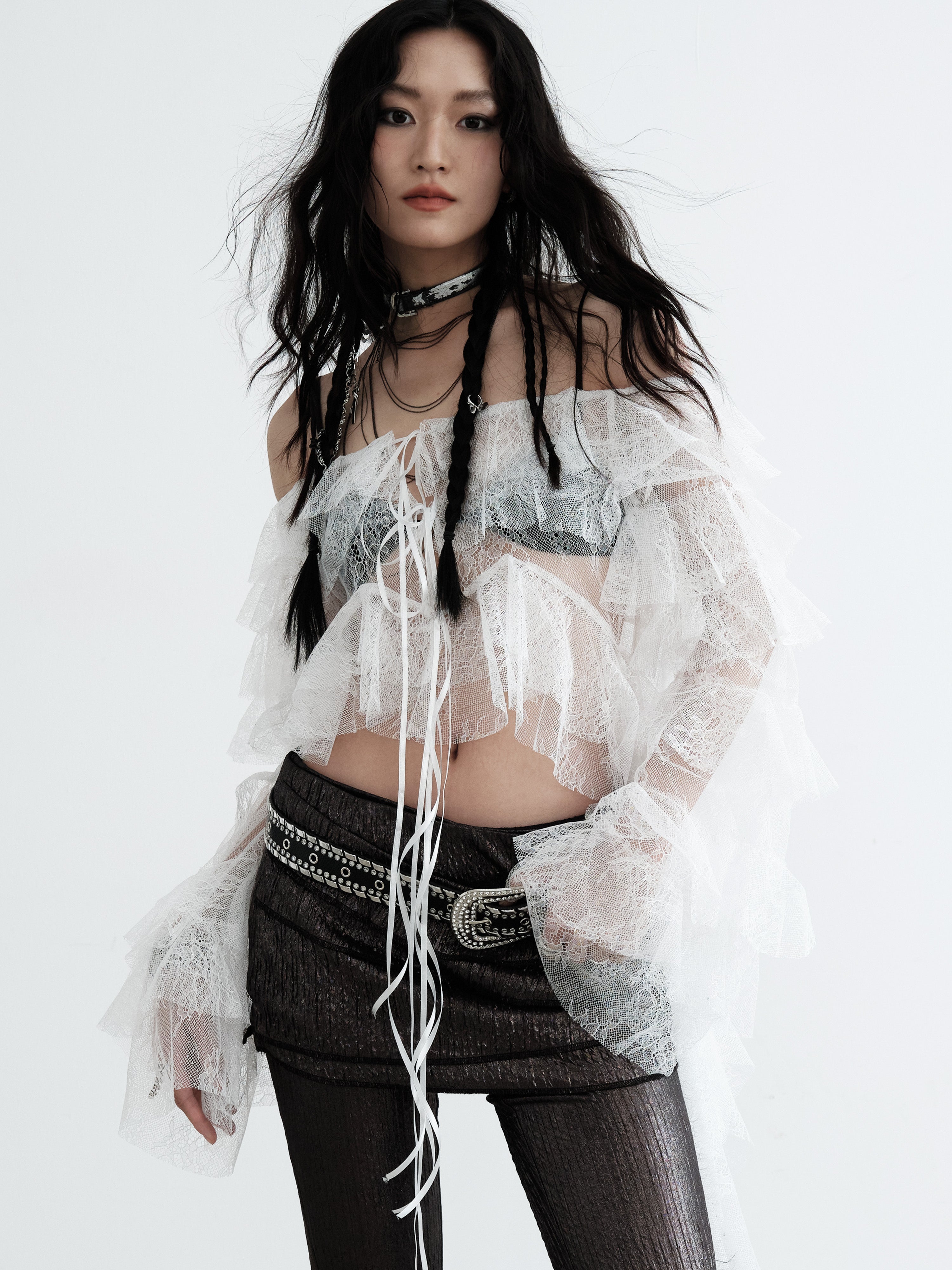 Removable Mini Skirt & Stretch Pants Set-up