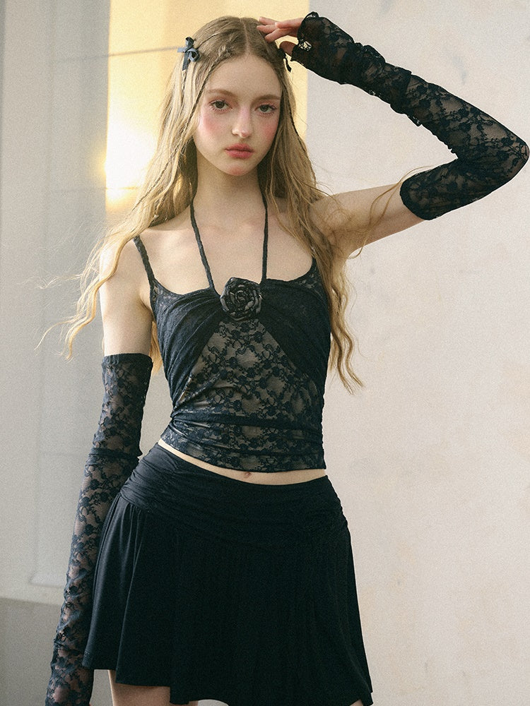 Lace Rose Camisole & Arm Cover