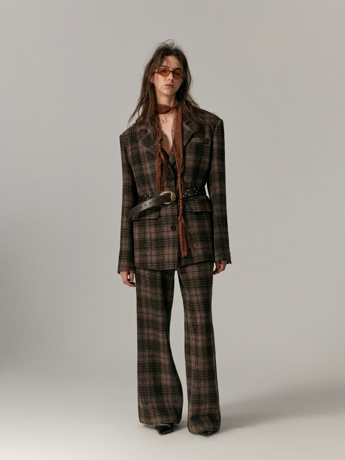 복고풍 대형 캐주얼 재킷을 확인했습니다