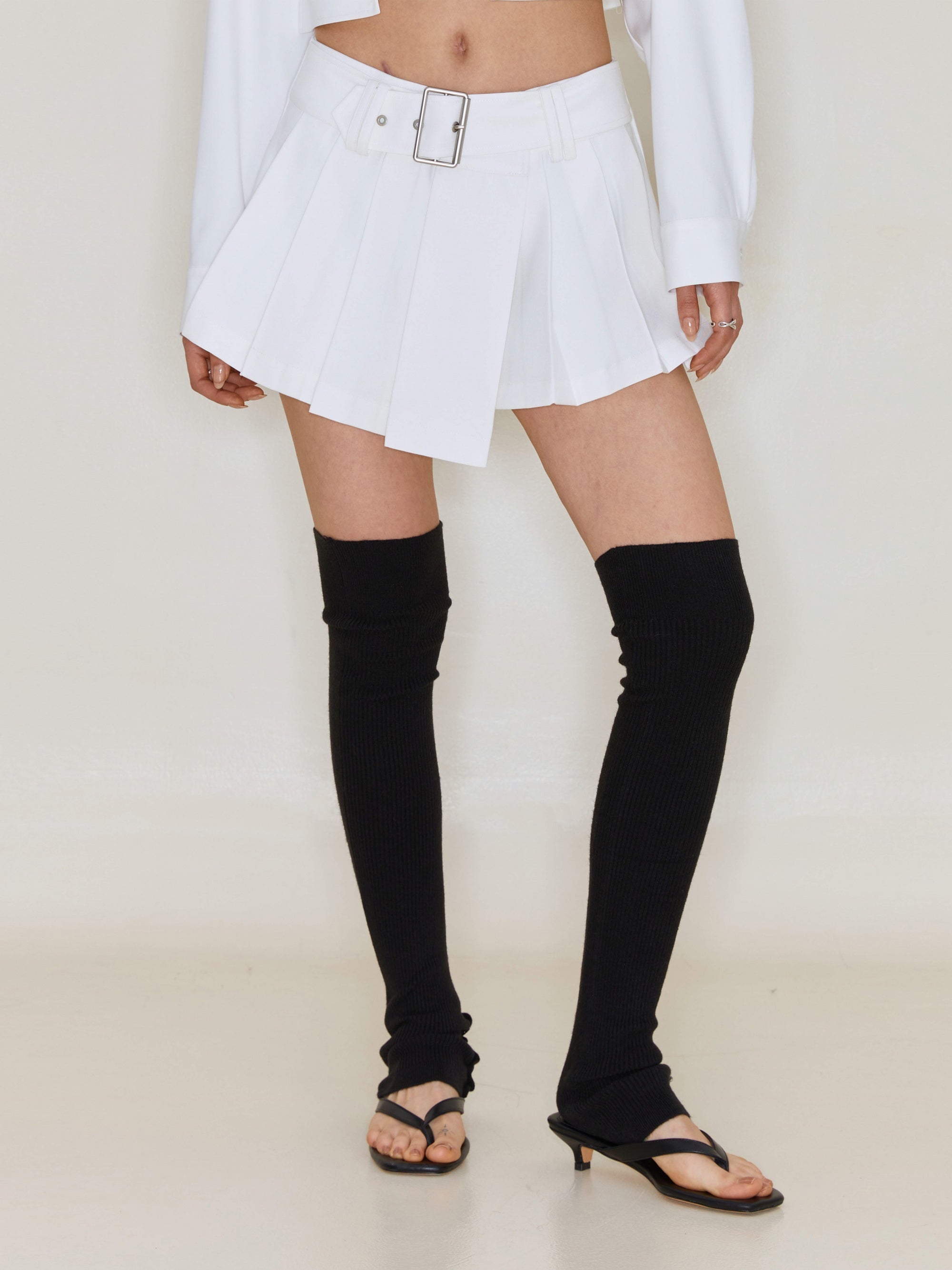 주름진 미니 컬로트