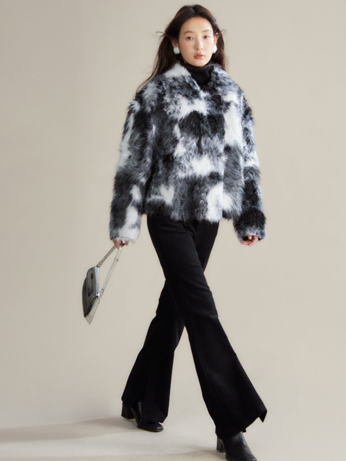 Retro Cordom Slim Bell-Bottom-Schlitzhosen