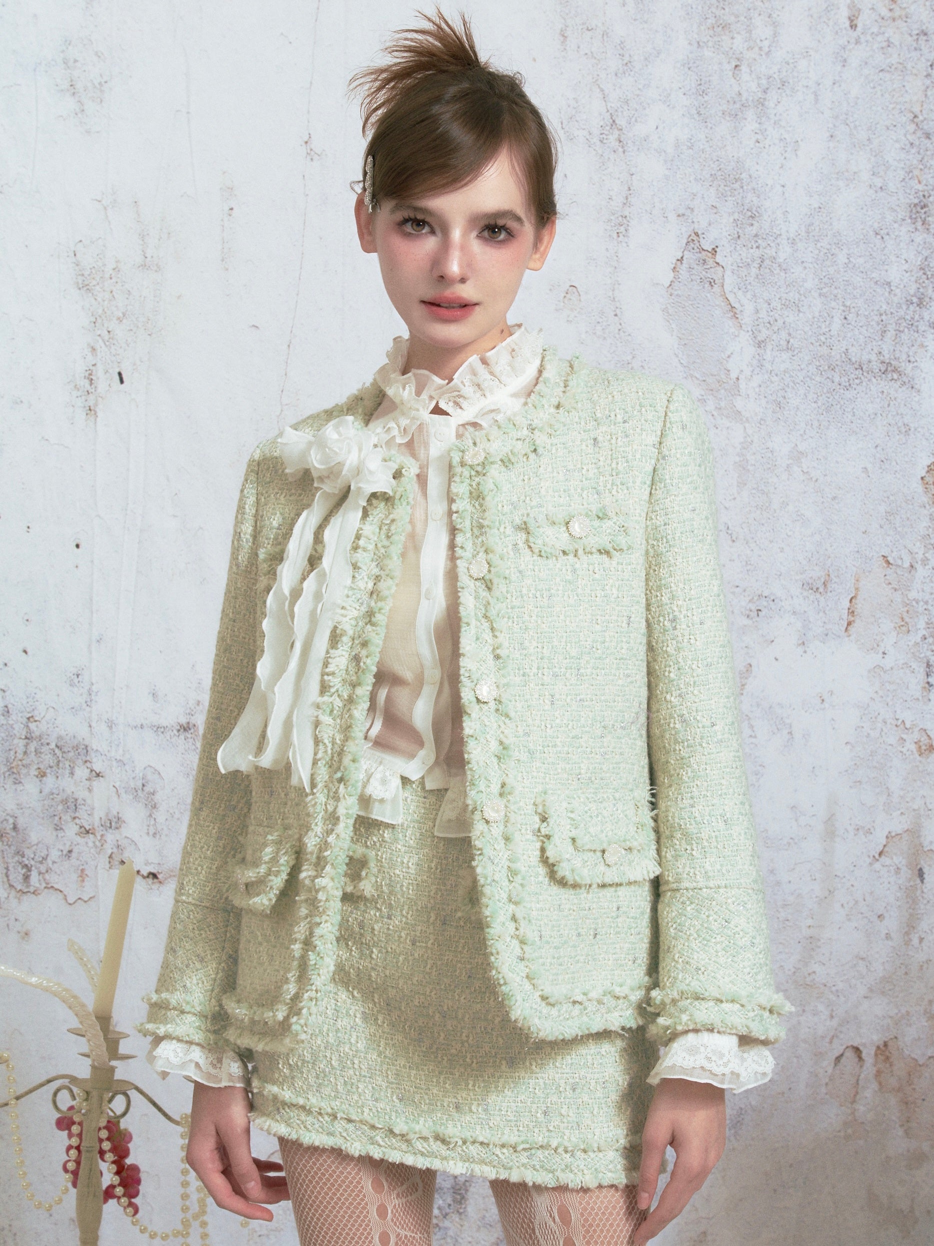 Chiffon Space Palace Style Puffarmhemd