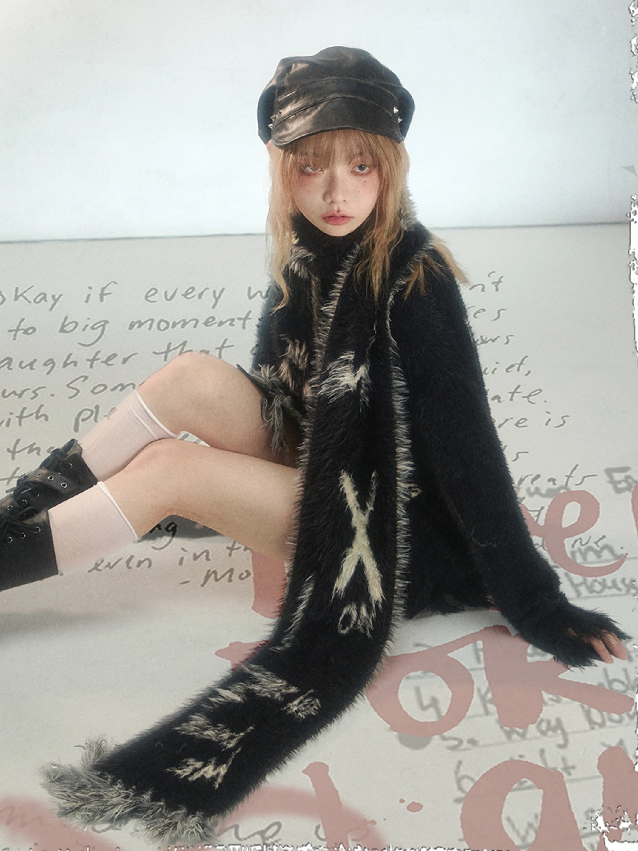 Punk Graffiti Niche Loose Pullover