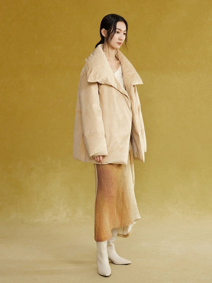 Loose High-Neck Down Jacket