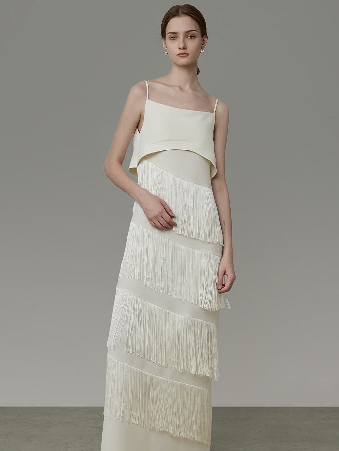 Tassel Slip Long Dress