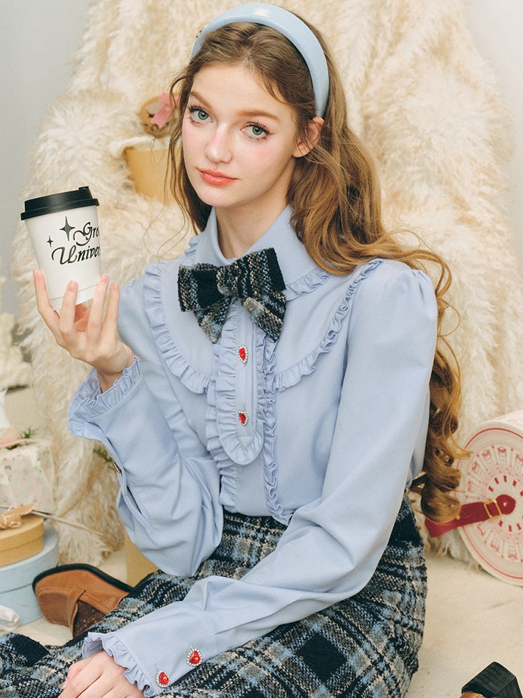 Preppy Rackspitzenhemd