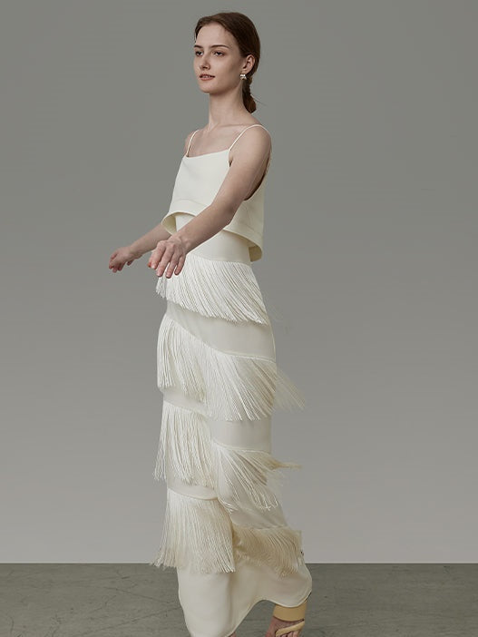Tassel Slip Long Dress