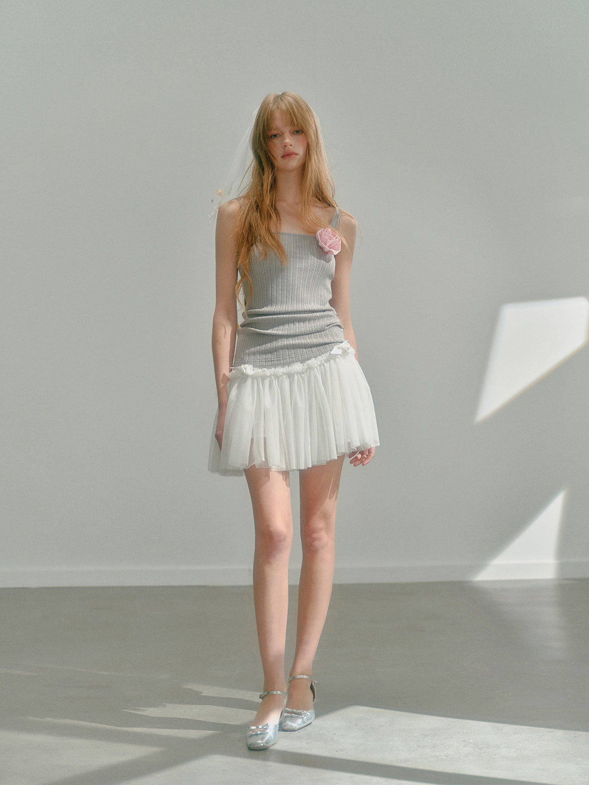 Flower Accent Basic Camisole