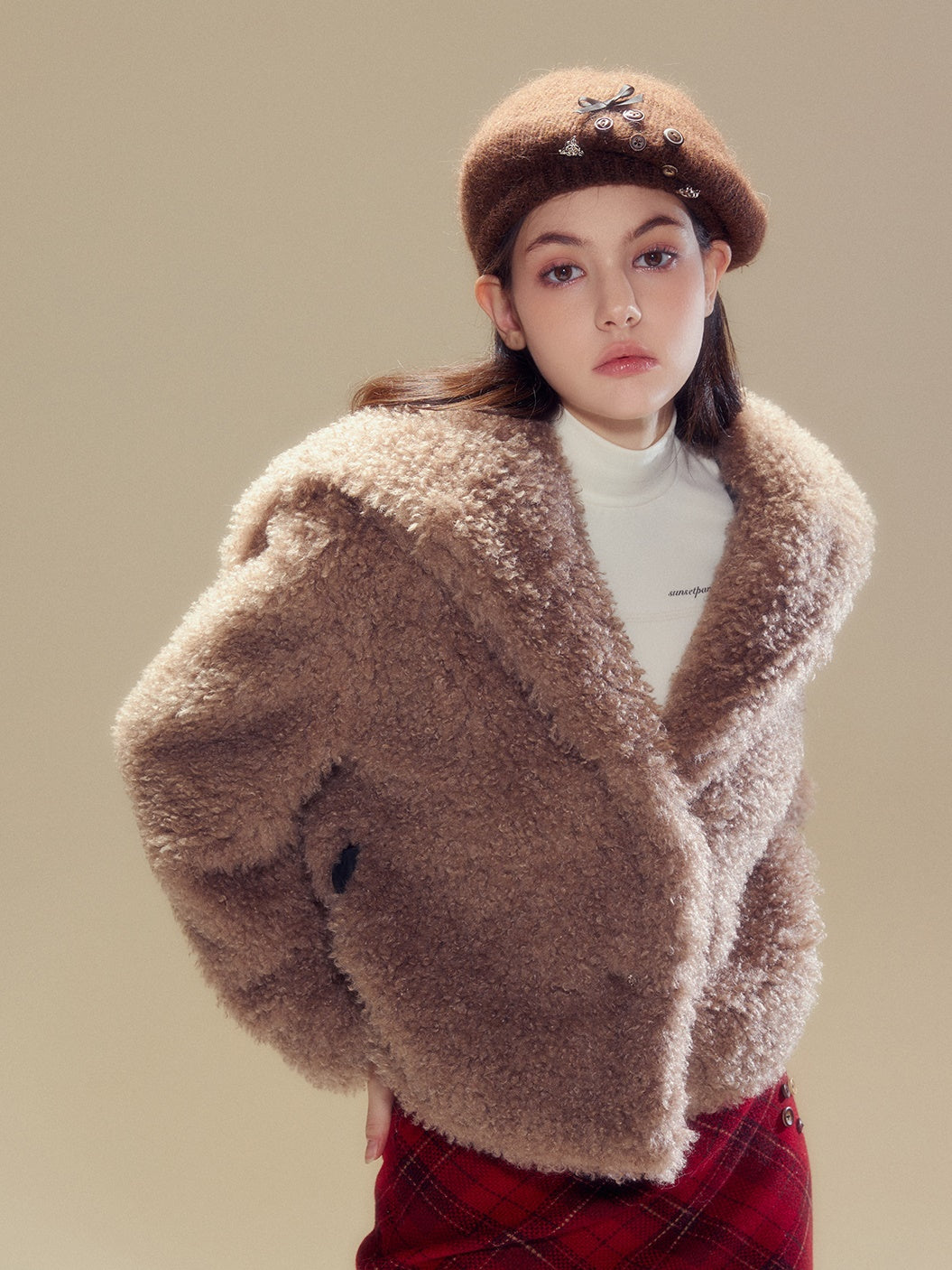 Mohair Knitted Beret