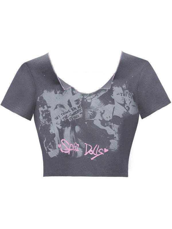 Print Short T-shirt