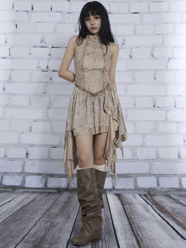 Halter Neck IRREGULAR Dress