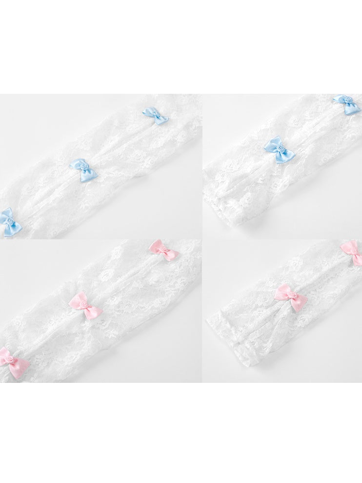 반짝이는 중공 서스펜더 드레스 & 레이스 슬리브