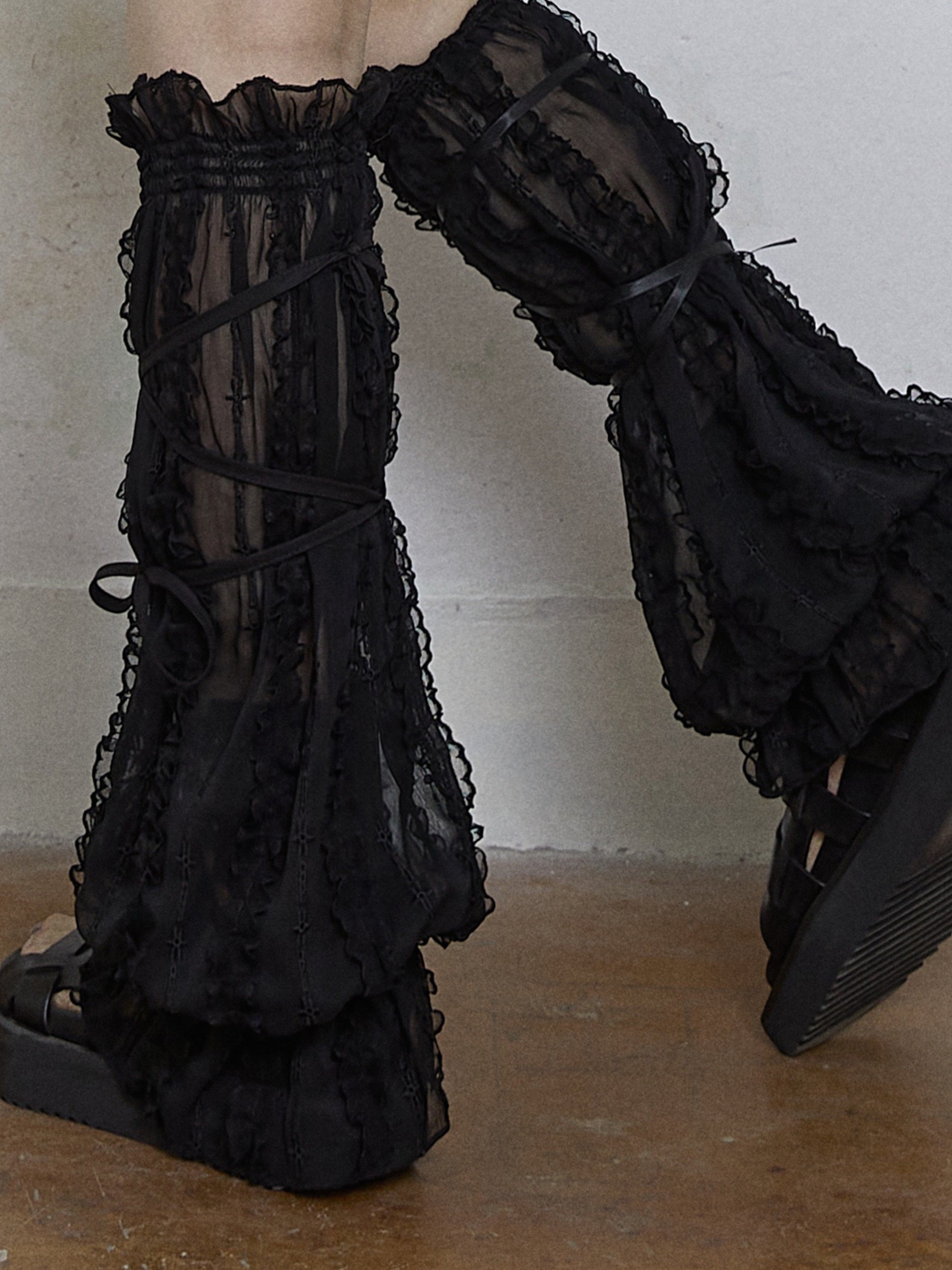 Lace Straps Leg Cover