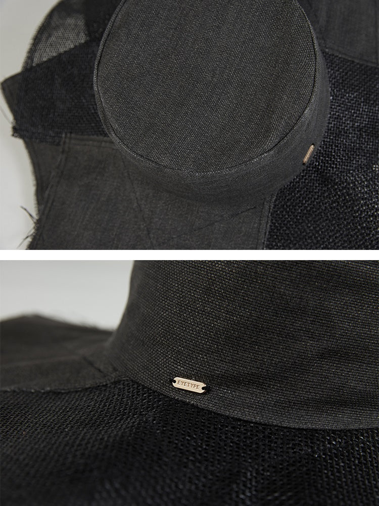 Irregular Splicing Woven Hat