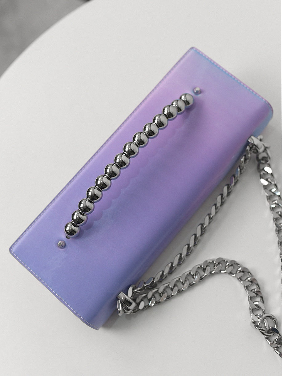 3D 그라디언트 소형 사각형 체인 백