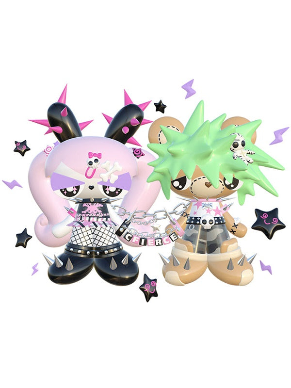 Monster Couple Print T-shirt