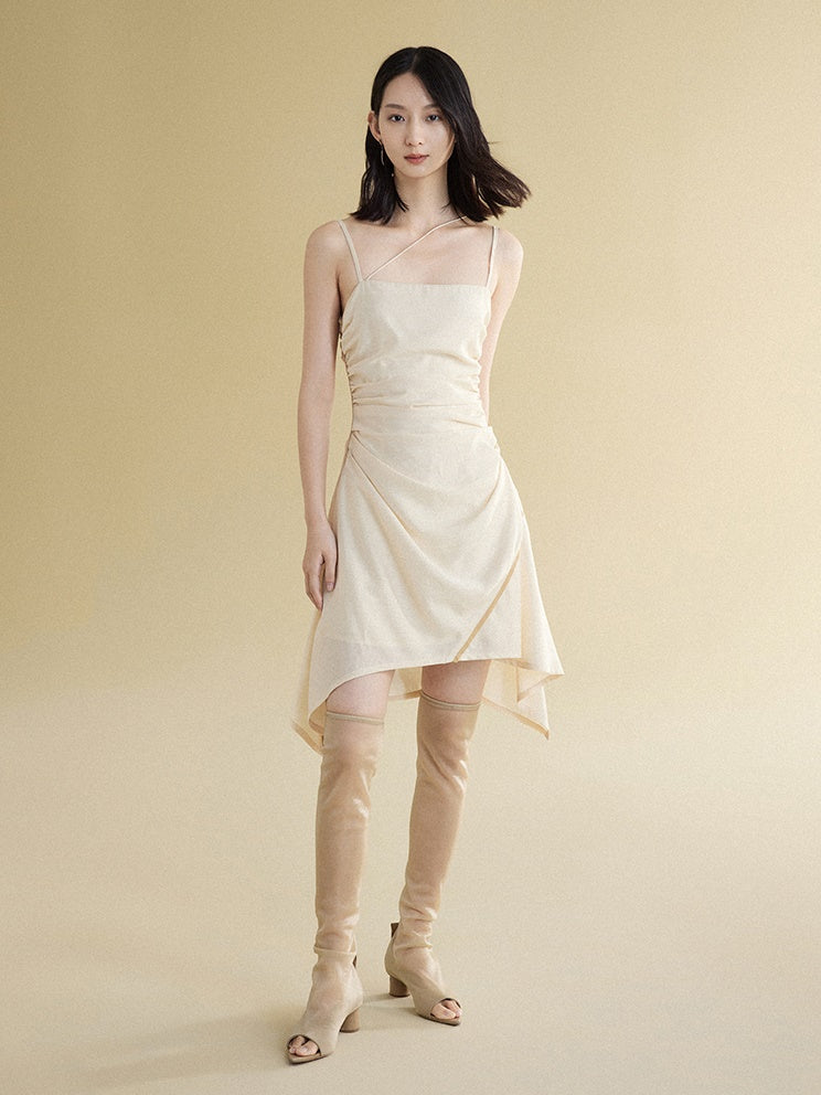 Crinkle Cut -Gurtkleid