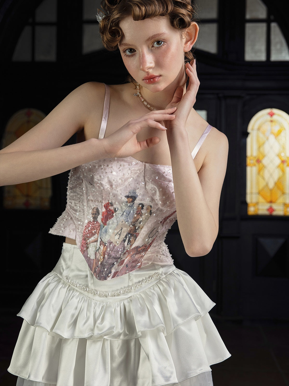 케이크 짧은 치마 바지