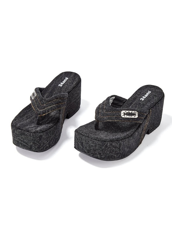 Plattform Flip-Flops Sandale