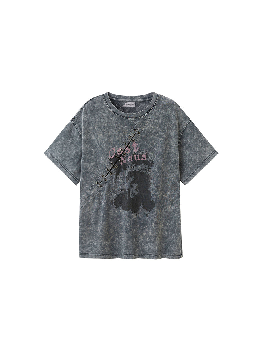 Old Printed Short Sleeves T-Shirt