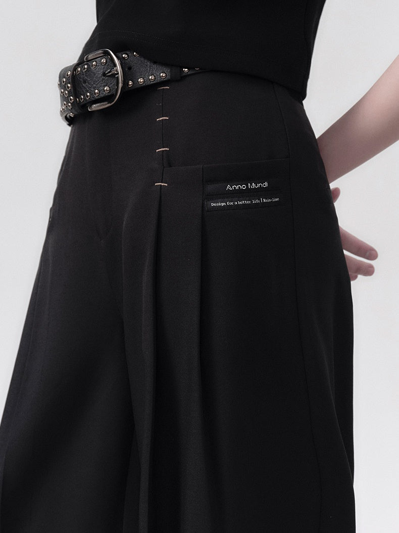 DOUBLE-PLEATED PANTS