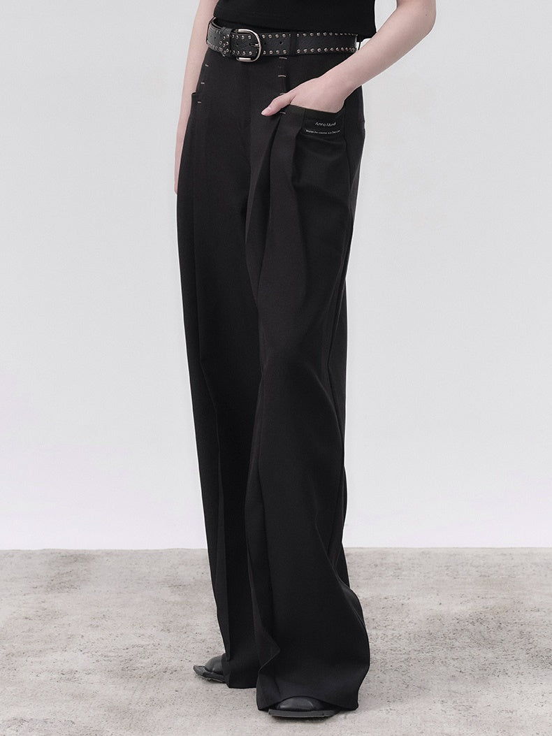 DOUBLE-PLEATED PANTS