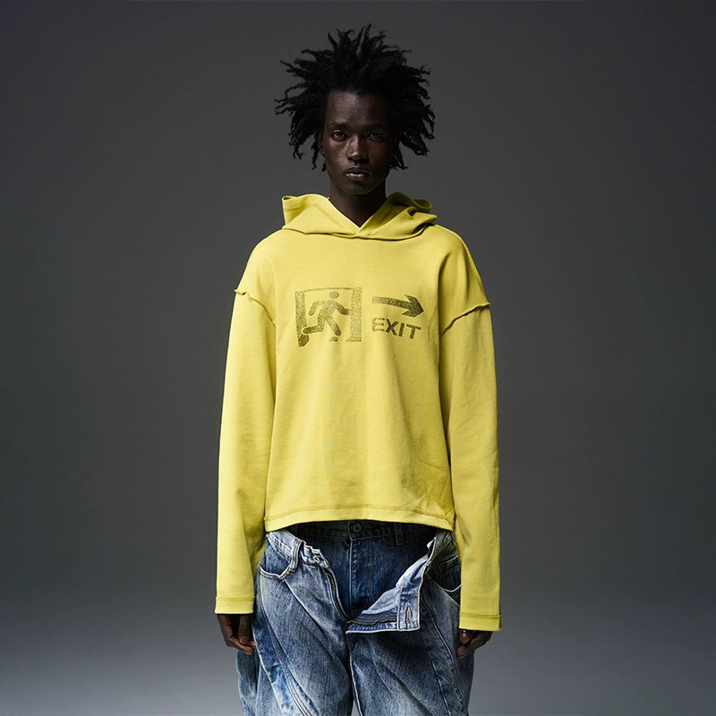 Exit Logo Hoodie Casual Sweat Parka