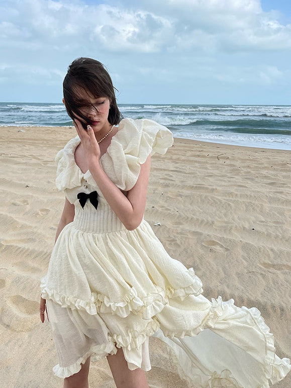 Robe en dentelle en queue de poisson fée