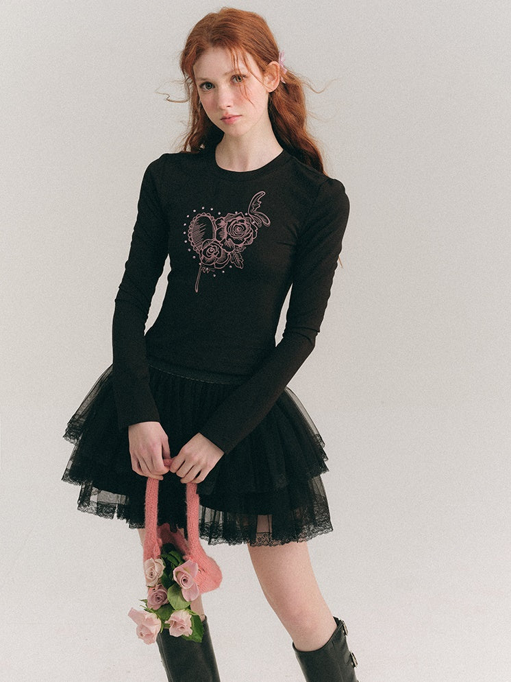 에어리 레이스 발레 투투 스커트