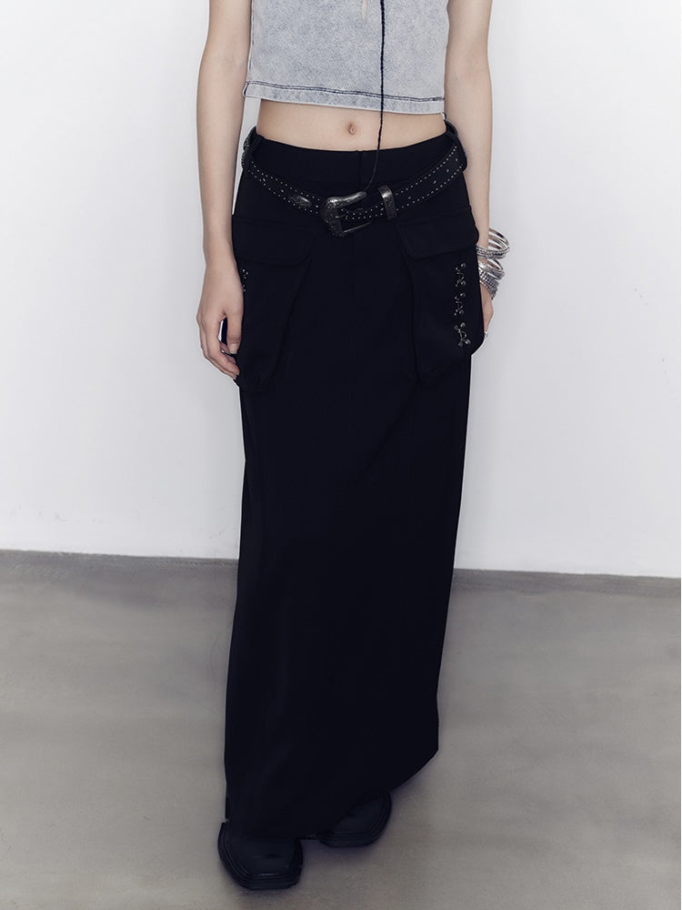 Dreidimensionaler Taschenhoch-Taillenrock