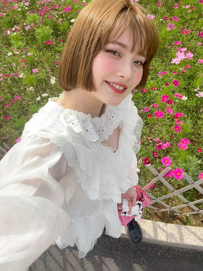 Fransen Long schläft Spitzenkleid mit V-Ausschnitt