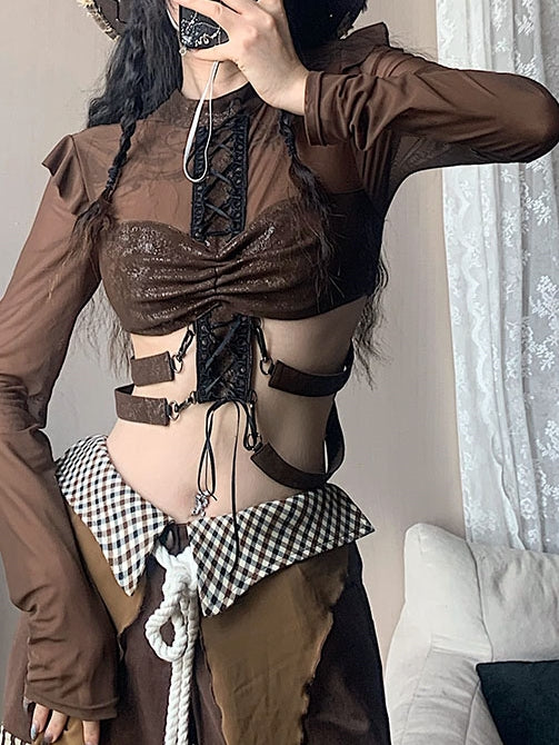 깎아 지른 시원한 잘 생긴 자른 레이스 탑