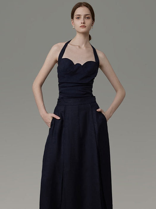 Hanging Neck Ribbon Design Camisole