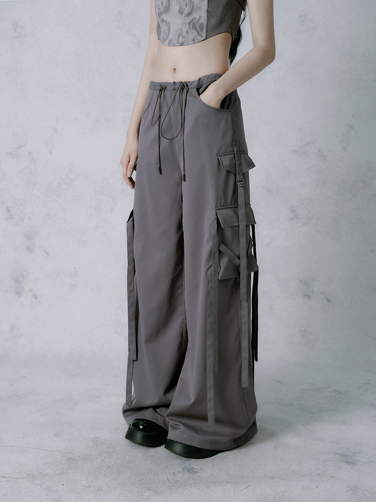 Strap Pocket Cargo Pants