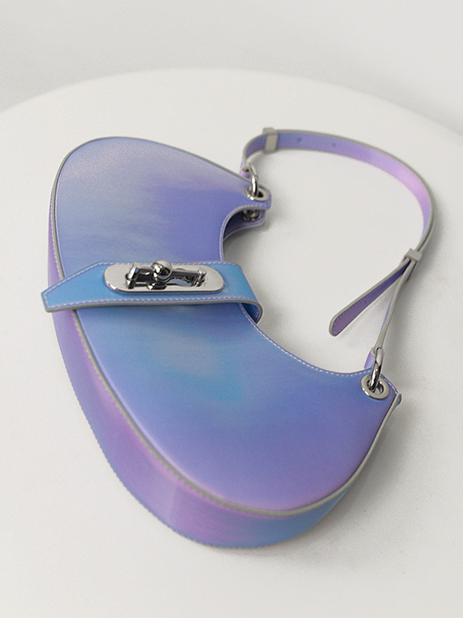 3D 그라디언트 소형 사각형 체인 백