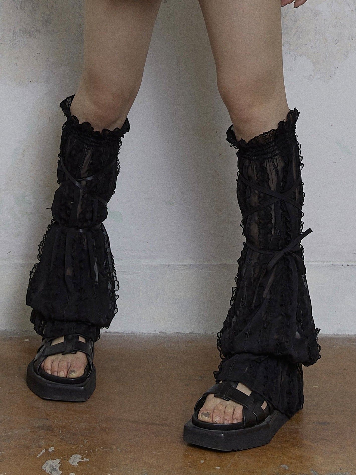 Lace Straps Leg Cover