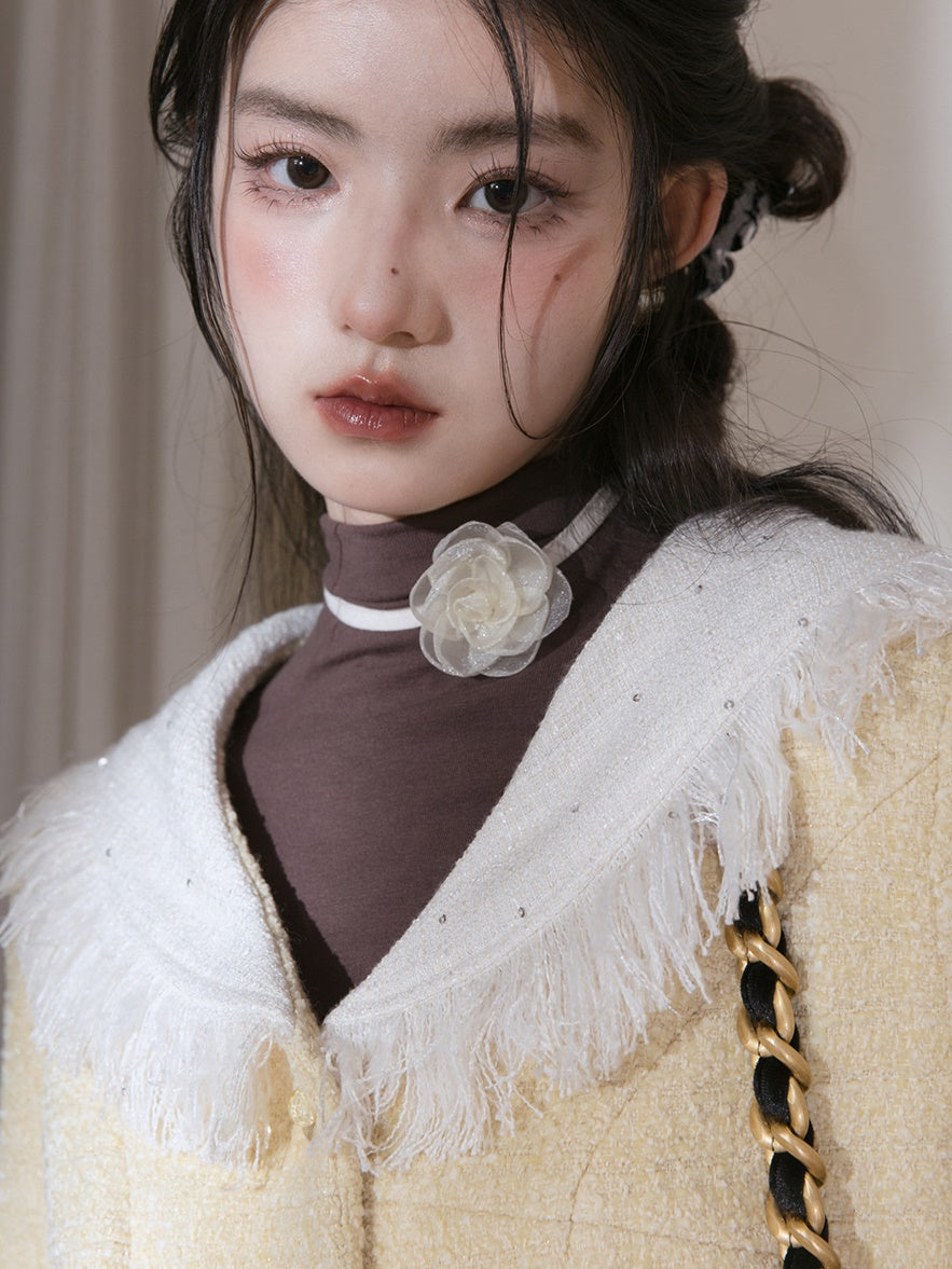 Small Fragrant Fringe Jacket & Skirt Set-up