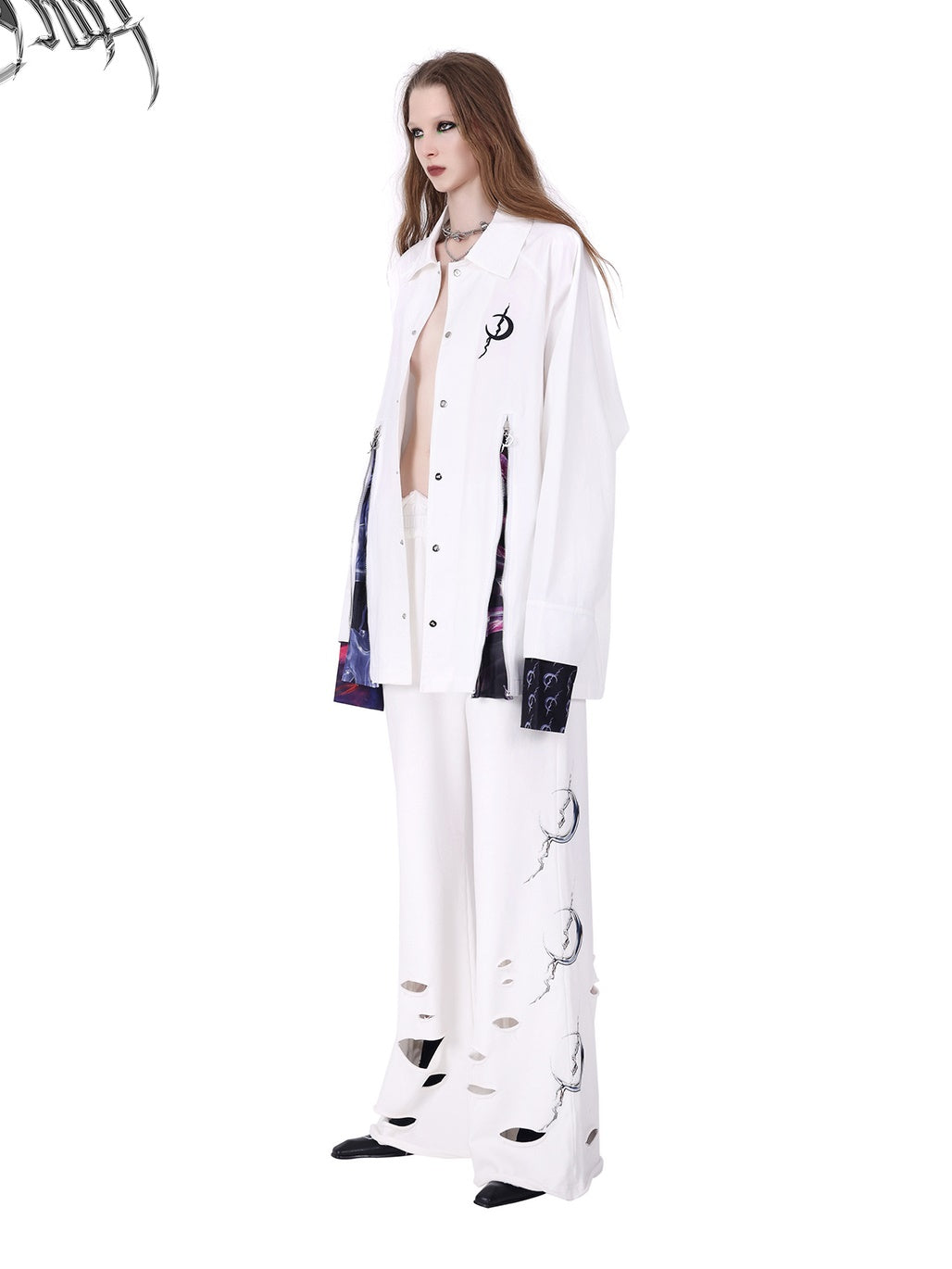 Veste de chemise en vrac sur le point d&