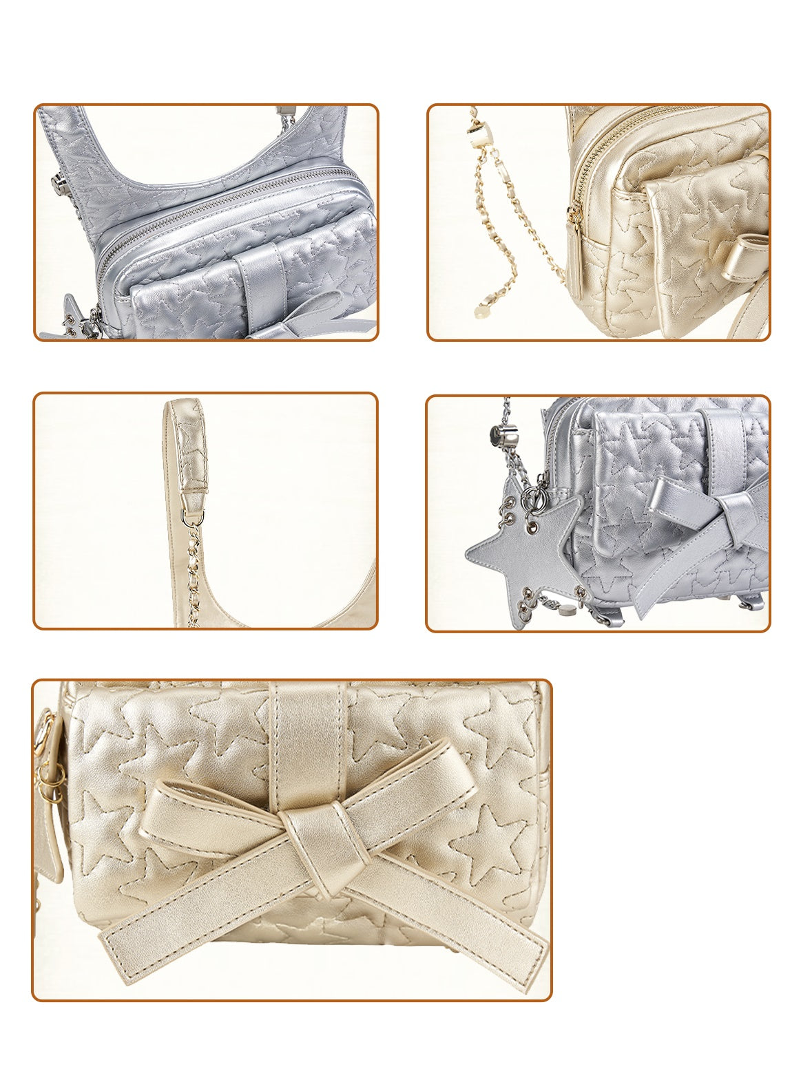 Bowknot Chain Small Backpack