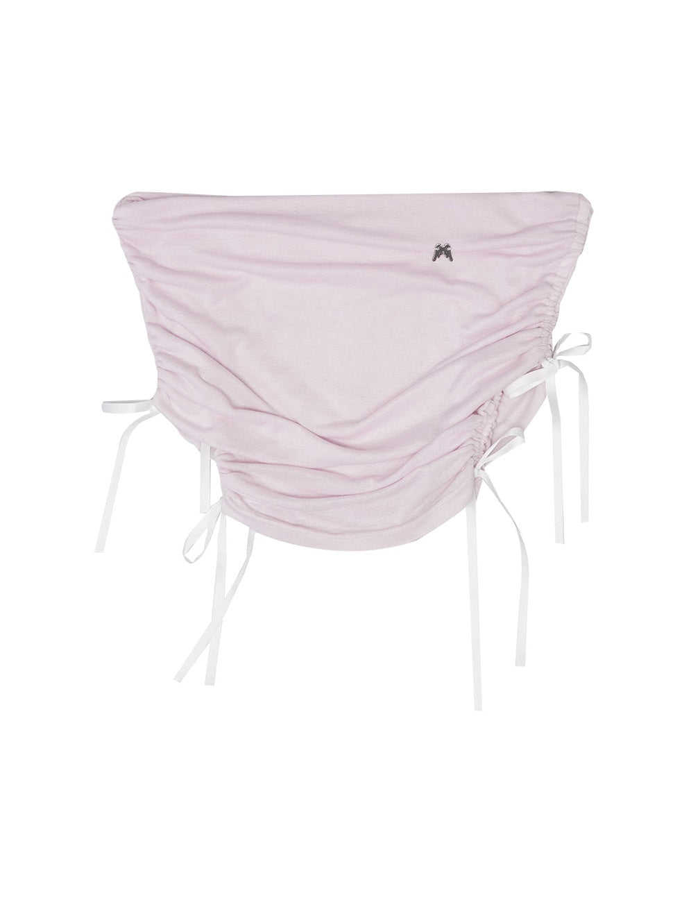 Off-Shouder Shirring Ribbon Short Top