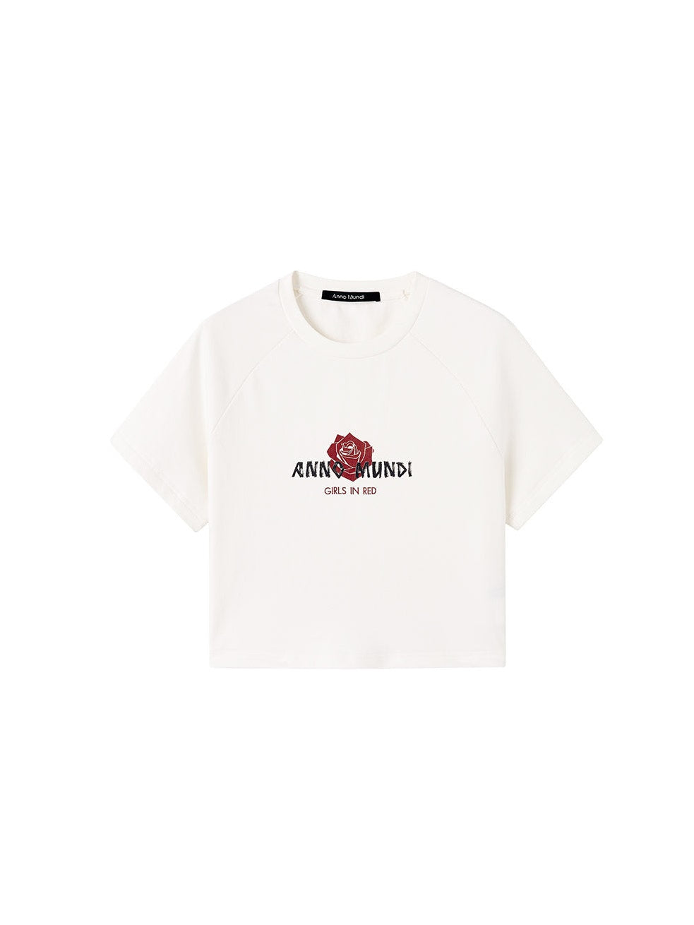 장미 인쇄 짧은 슬리드 티셔츠