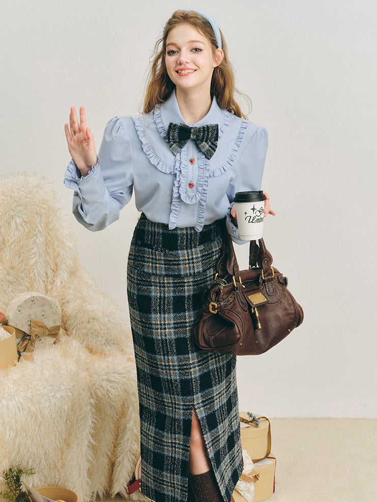 Preppy Rackspitzenhemd