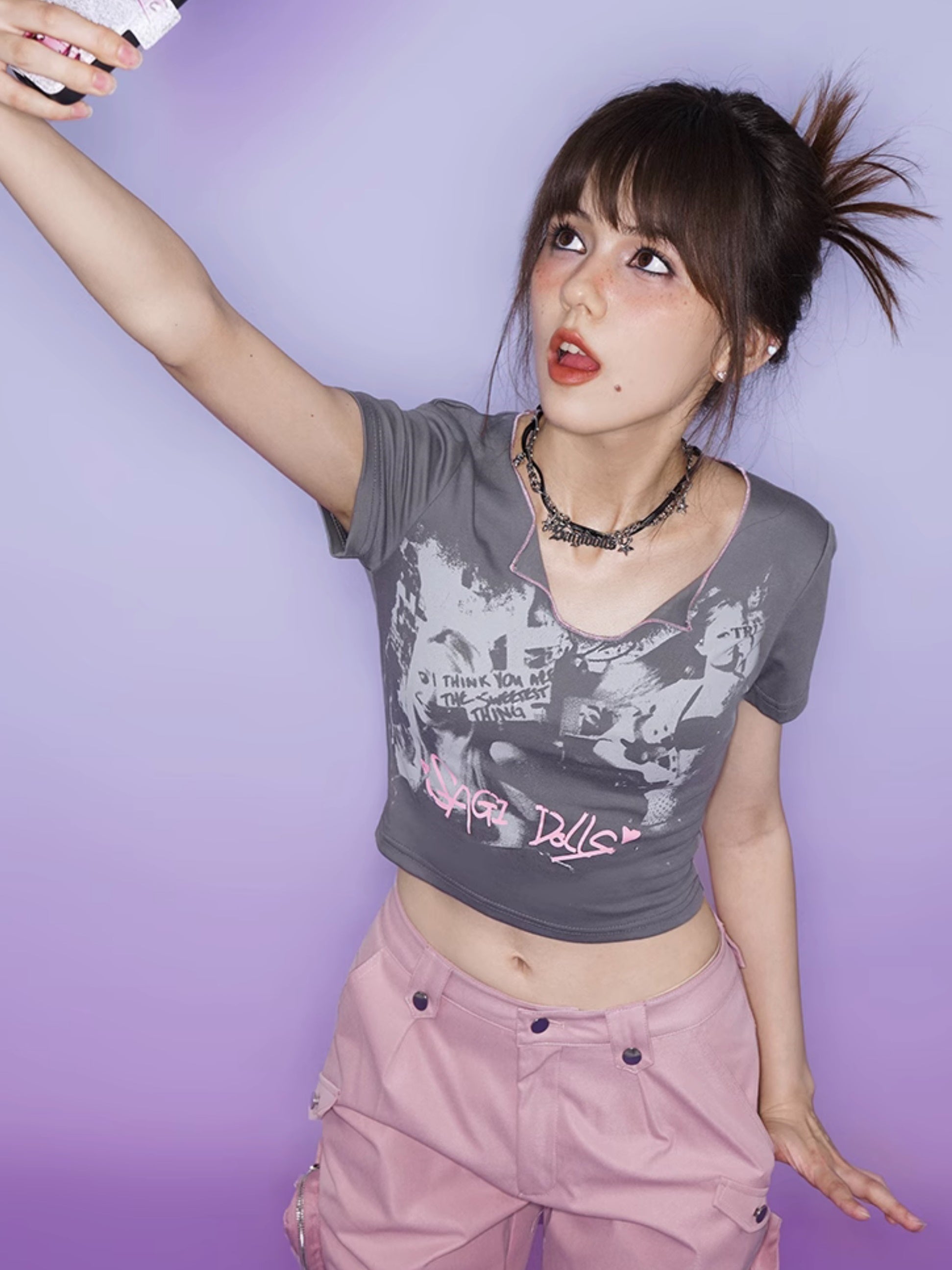 Print Short T-shirt