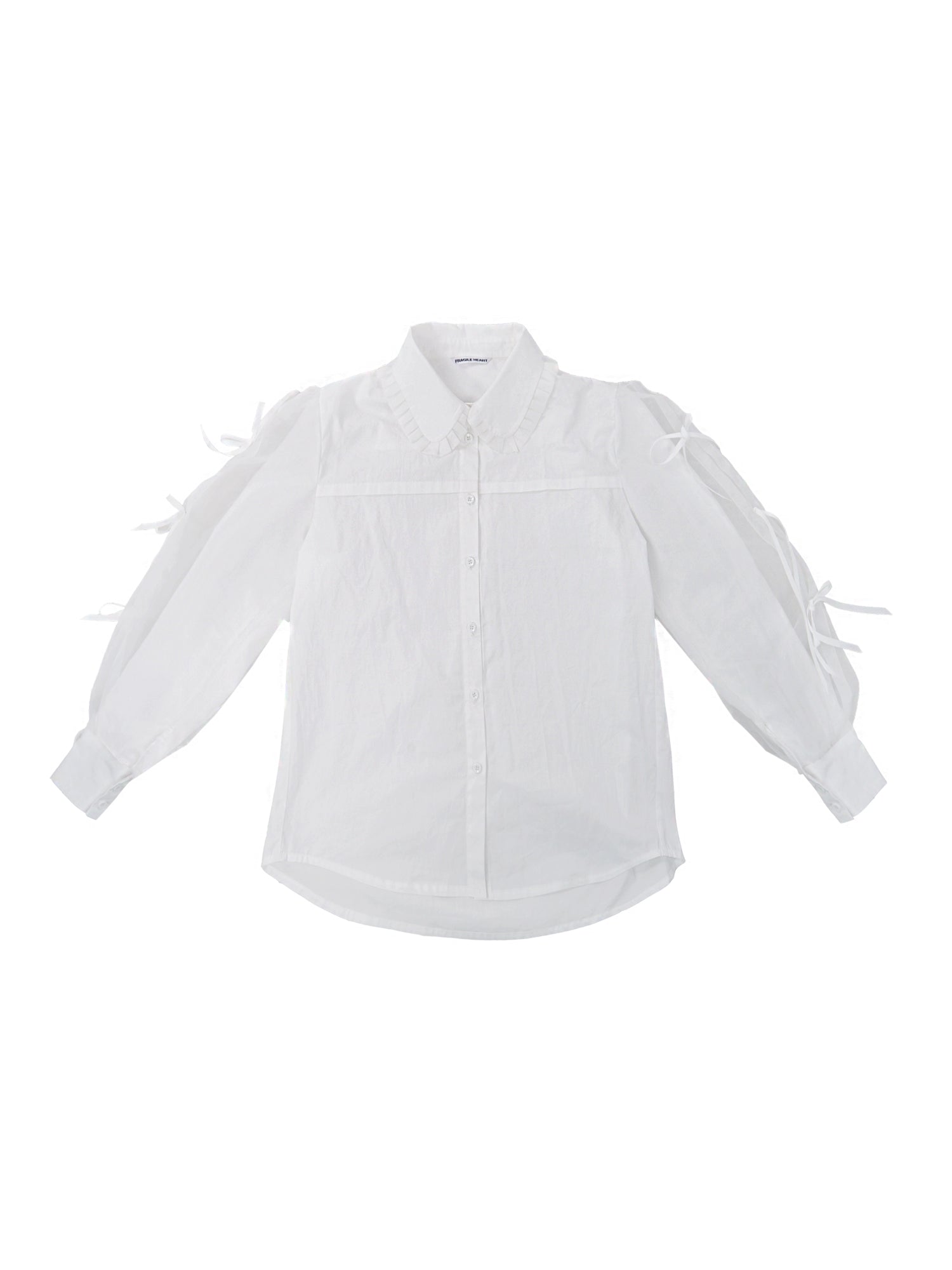 Jacquard Pleated Suspender Dress & Bow Patchwork Shirt