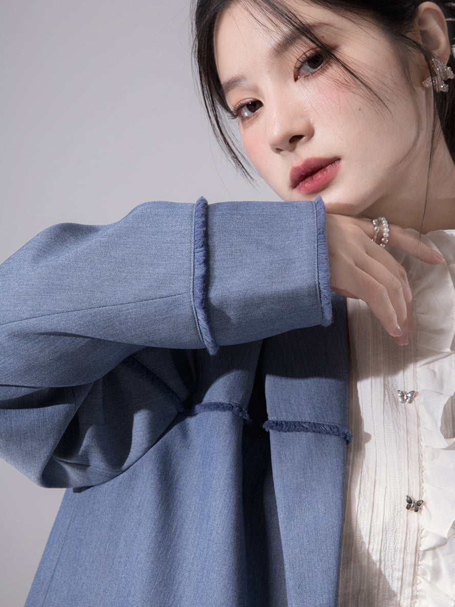 Raw Edge Split Jacket