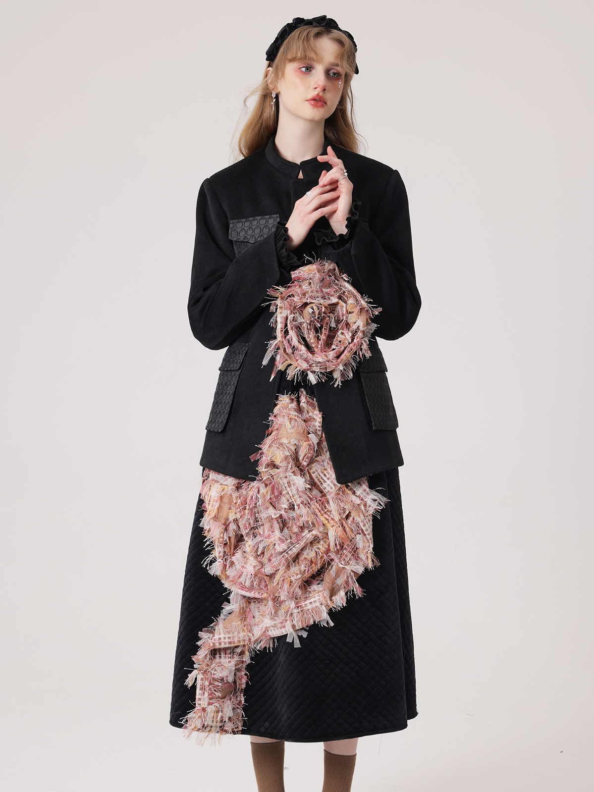 Rose Translucent Design Princess Dress