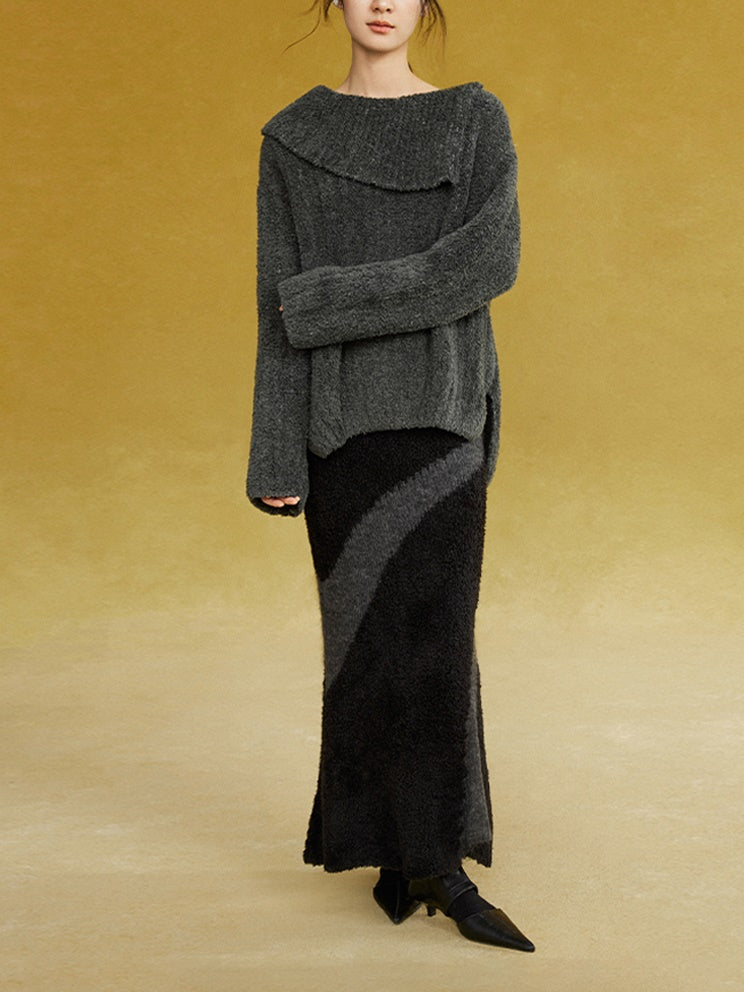 Relaxed Silhouette Loose Sweater
