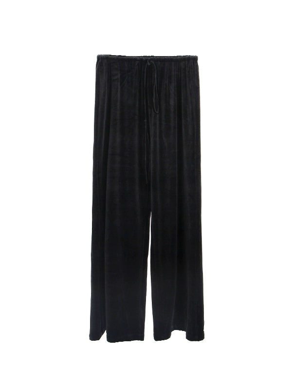 Pantalon décontracté en velours élastique