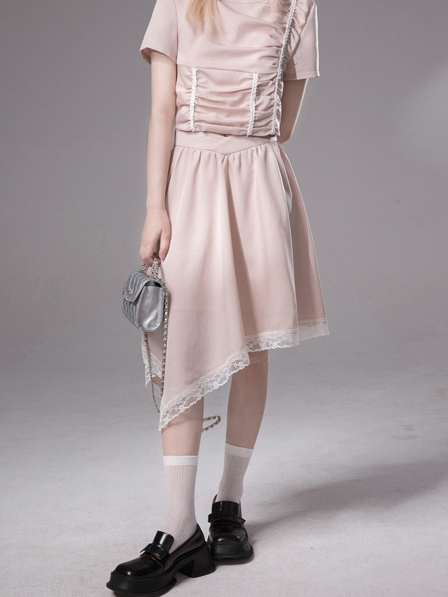 Ribbon Sattel Design Top & Unrevular Short Rock Setup